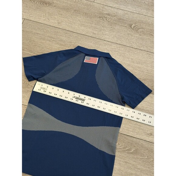 J Lindeberg Alizee Seamless Team USA Golf Polo Shirt Navy Womens Size Small NWT - Picture 6 of 6